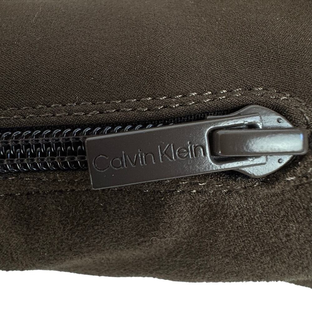 Calvin Klein Dark Brown Faux Suede Over Knee Stretch Boots Womens 8M - Picture 14 of 16